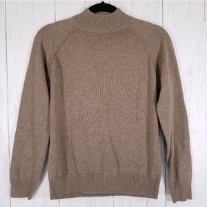 Jeanne Pierre Mock Neck Turtleneck Sweater